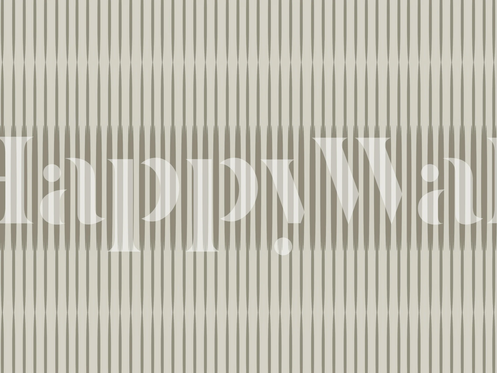 Vertical striped minimalist wallpaper in muted beige and gray tones