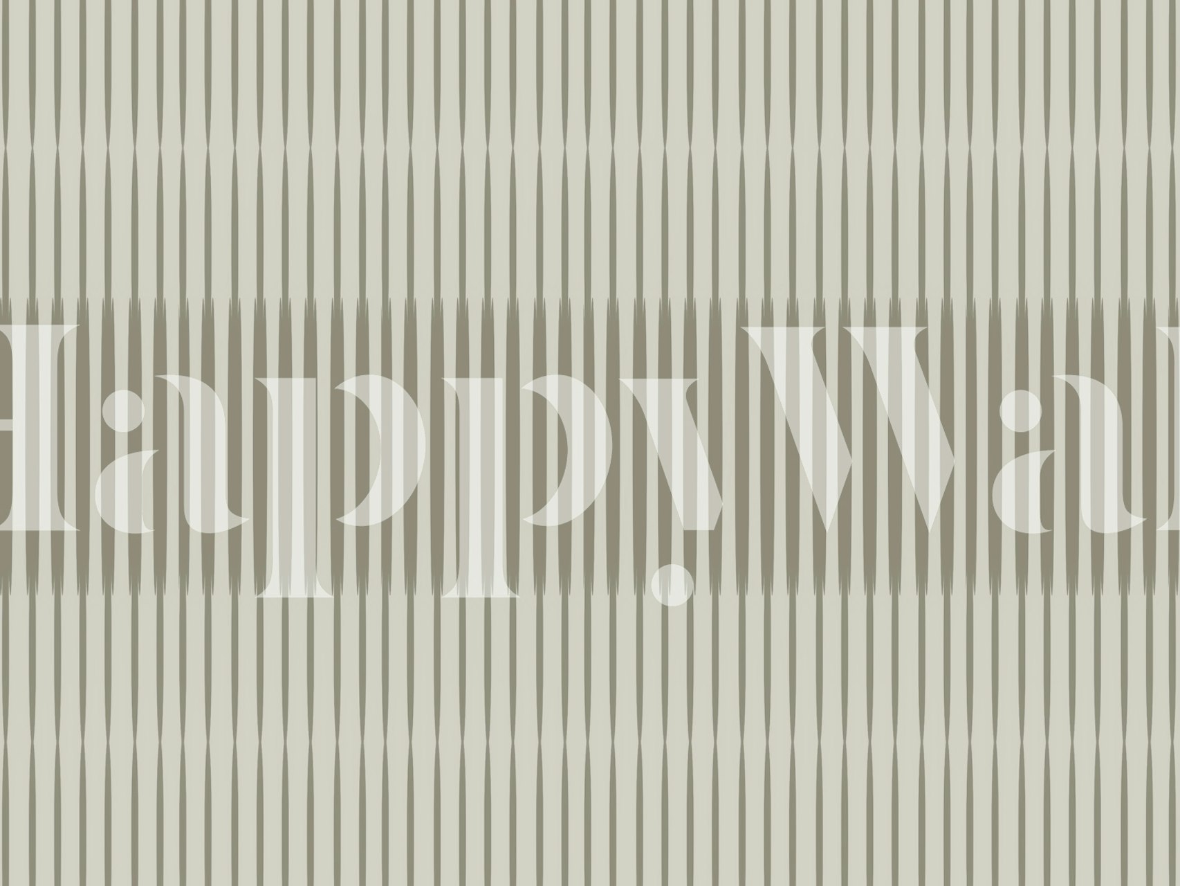 Vertical striped minimalist wallpaper in muted beige and gray tones
