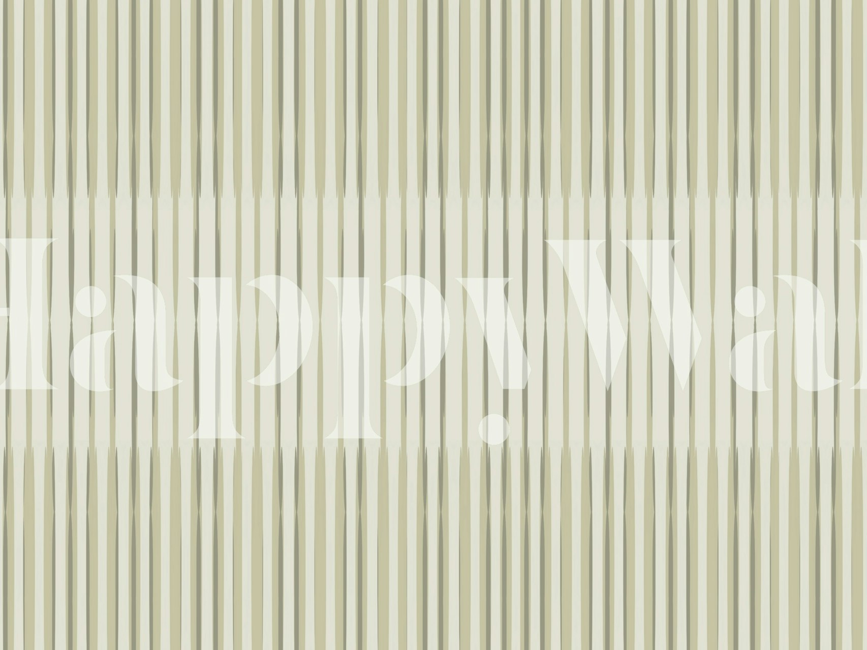 Mural de parede minimalista Japandi com linhas verticais em tons neutros