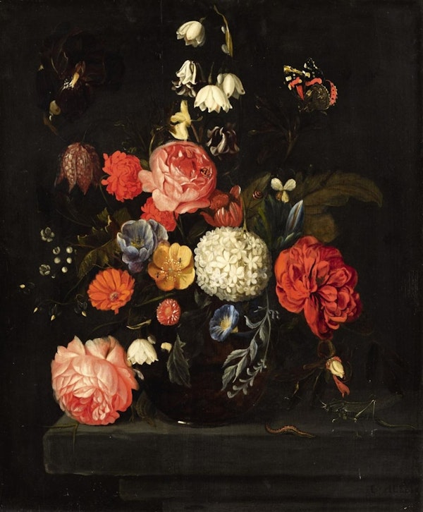 Baroque Vintage Flowers In Vase 3