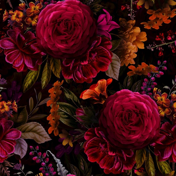 Vintage Summer Flowers Romanticism