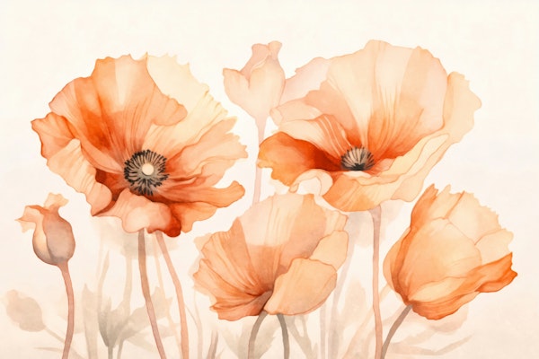 Poppy Petal Summer Serenade Peach