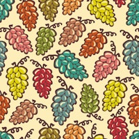 JUICY GRAPES Grape Wine Fruit Retro papiers peint