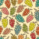 Juicy Grapes Retro Vintage Kitchen Brown