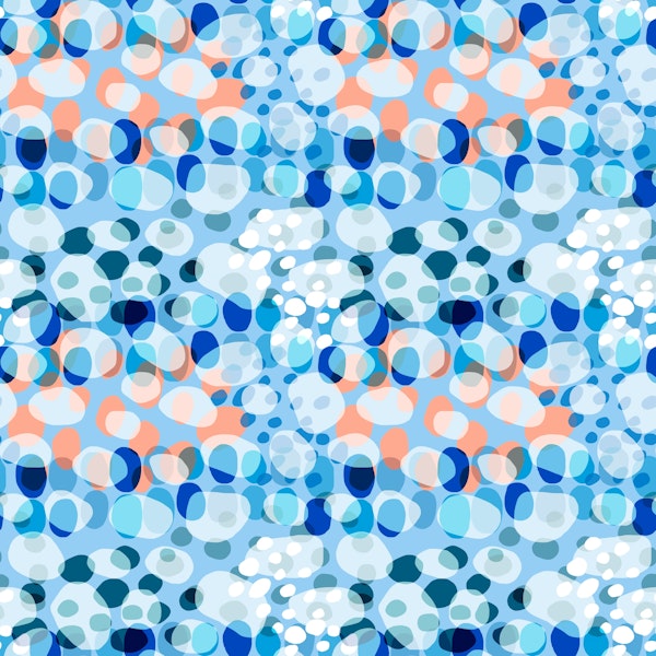 Seascape sun glitter - blue