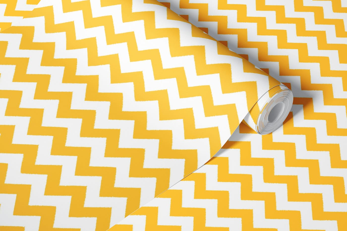 Sunshine Yellow Chevrons wallpaper roll