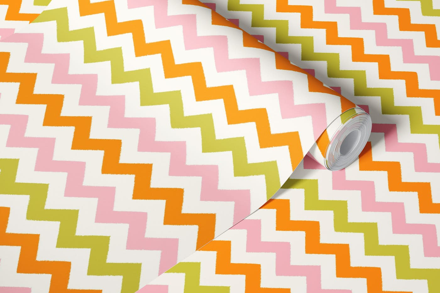 70s Retro Chevrons wallpaper roll