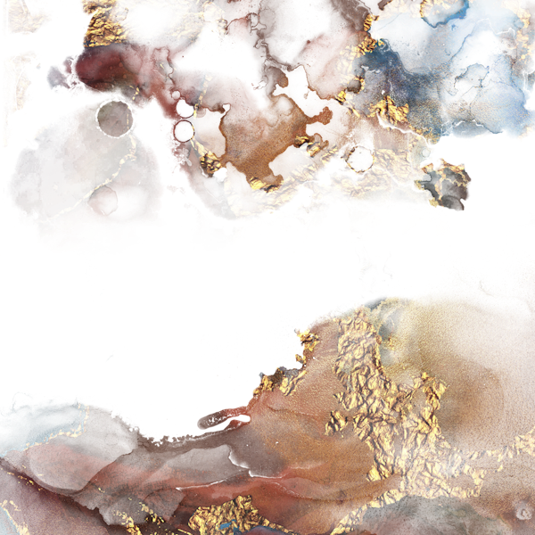 Pretty copper blue ink