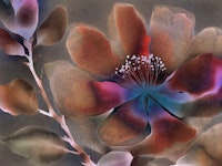 Moody Wabi Sabi Floral Art tapete