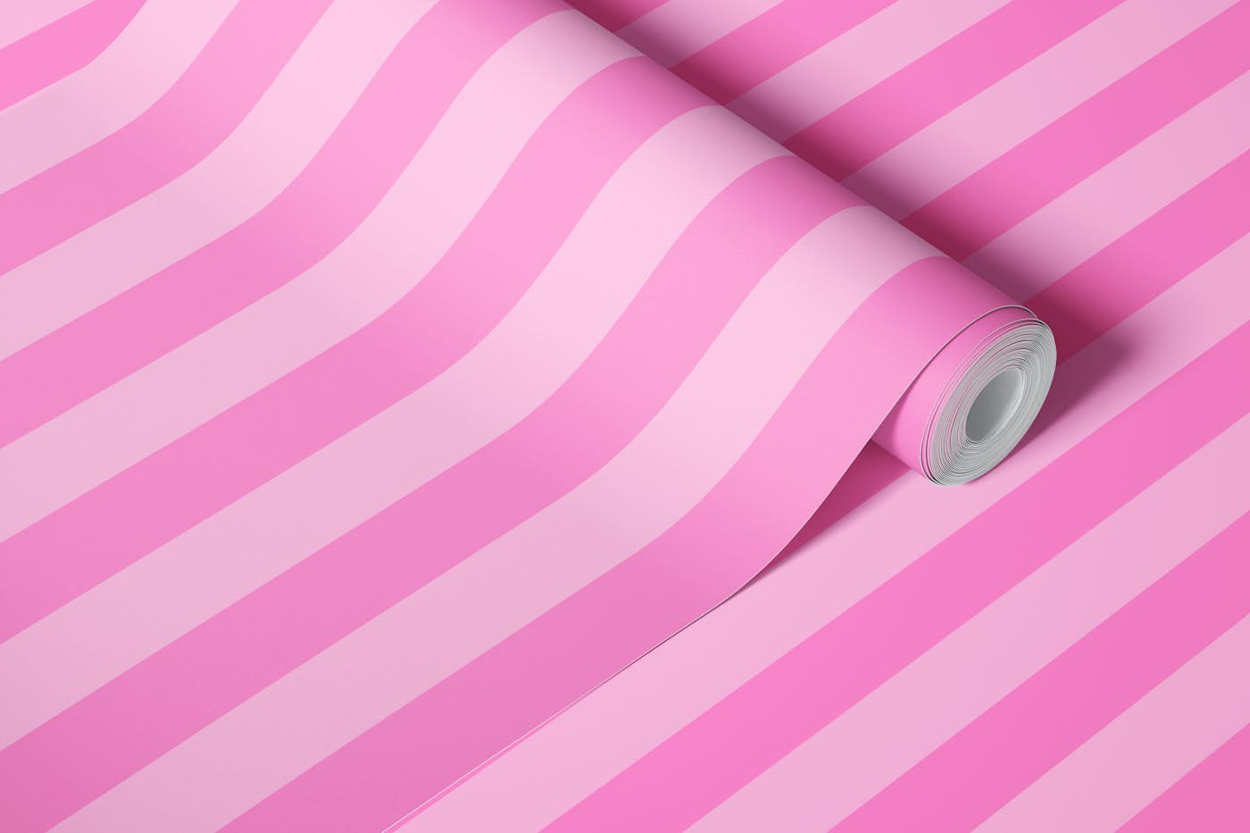 Simple Stripes Pink wallpaper roll