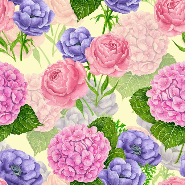 Spring garden watercolor 4