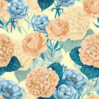 Spring garden watercolor 7 carta da parati