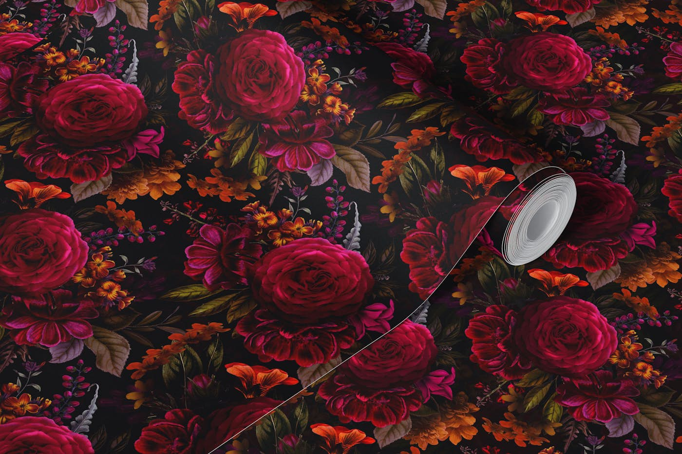 XS Vintage Summer Flowers Romanticism wallpaper roll