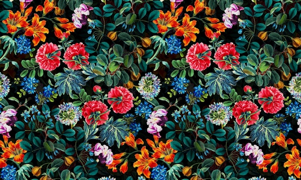 Chintzy Florals II - Night