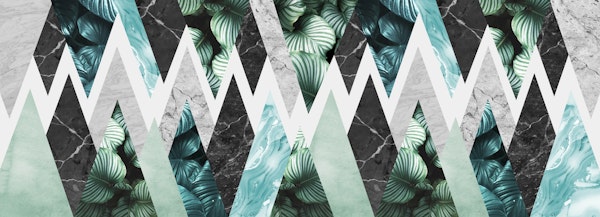 Tropical leaves composition 1