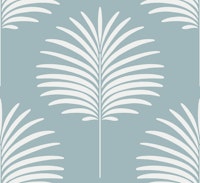 Palm Leaves - Scandi Blue ταπετσαρία