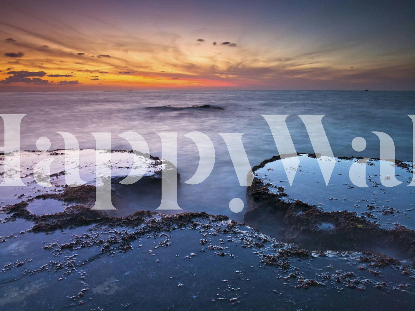 Ocean Serenity wallpaper in a room