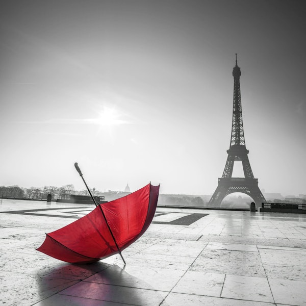Umbrella and Eiffel Tower