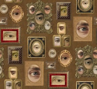 Single Eyes Victorian Portraits Rust XL ταπετσαρία