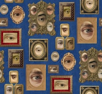 Single Eyes Victorian Portraits cobalt XL ταπετσαρία