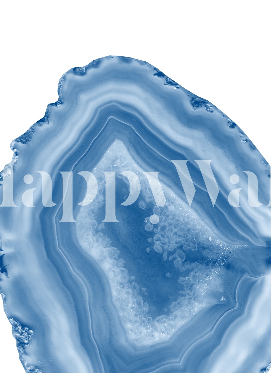 Classic Blue Agate Wallpaper-Design in einem Raum