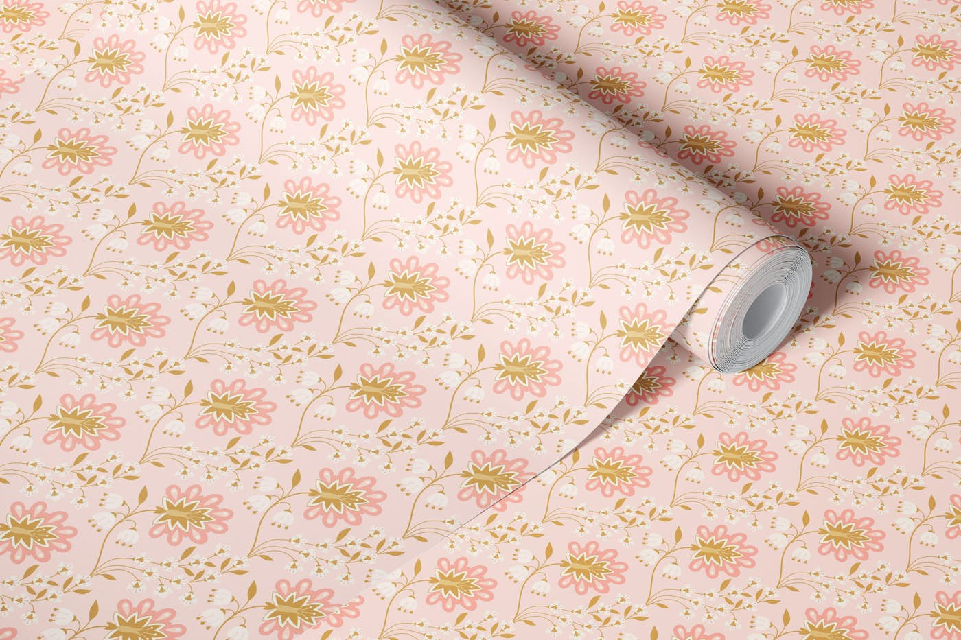 Vintage Dollhouse, Lightpink, S wallpaper roll