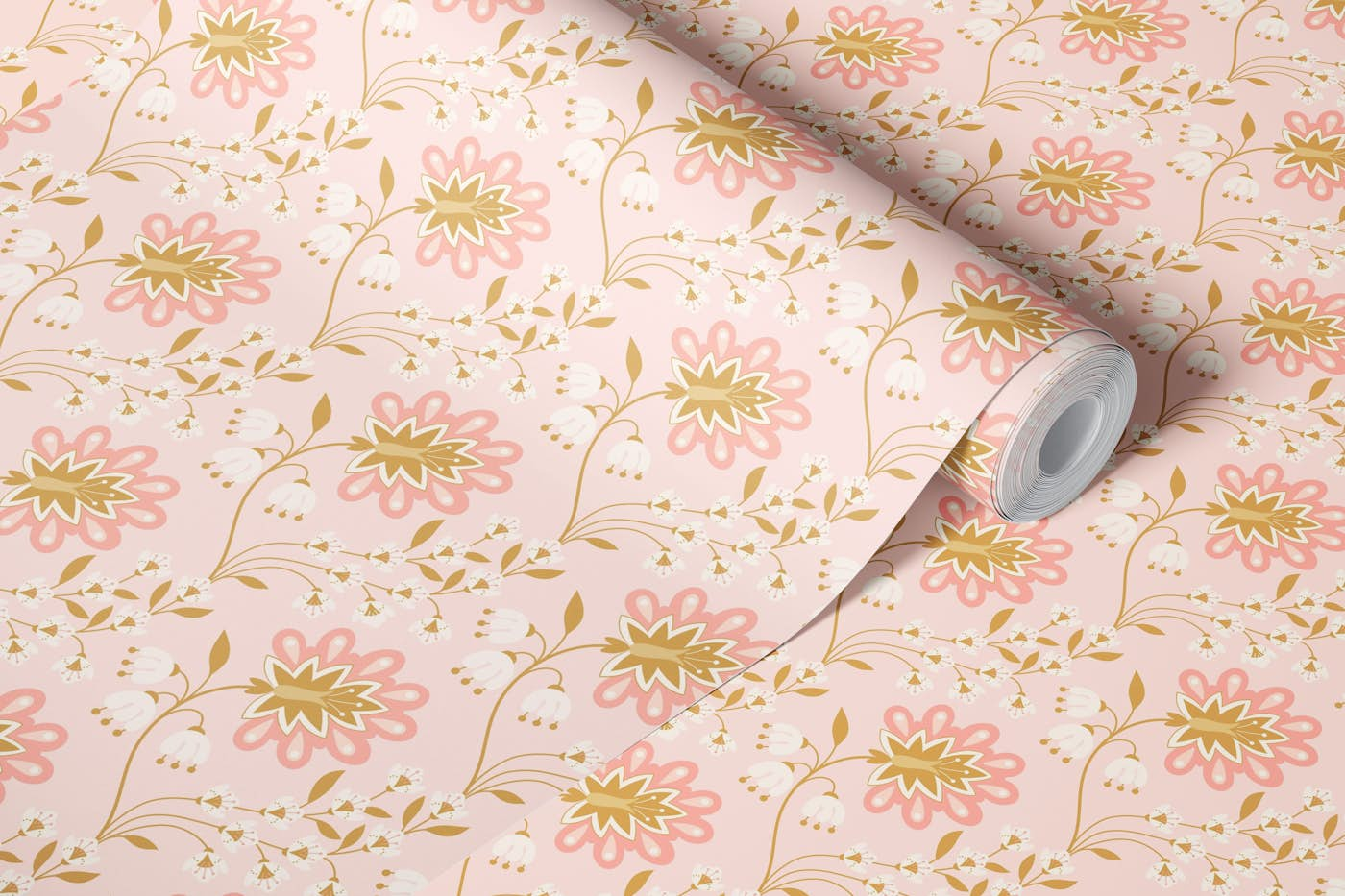 Vintage Dollhouse, Lightpink, L wallpaper roll