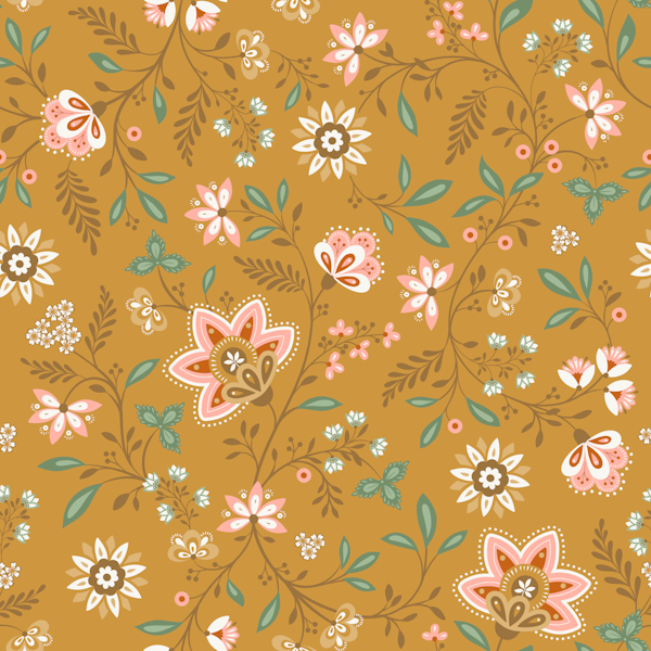 Little Chintz, Gold, Large