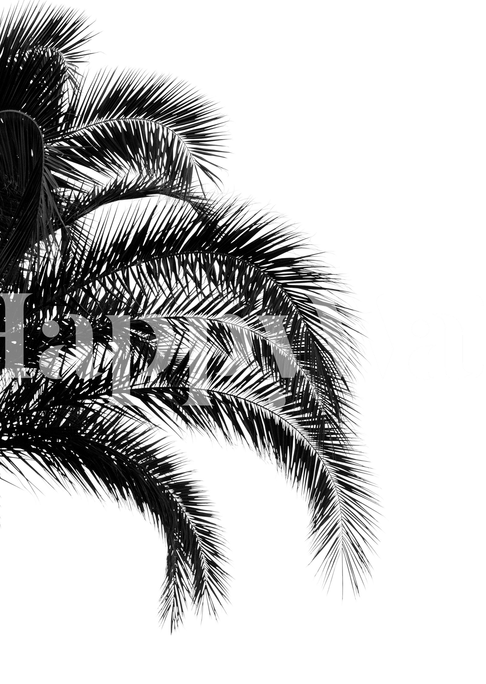 Bohemian Palm Leaves 1 Wallpaper Happywall