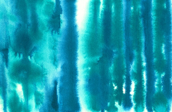 Abstract blue ink waves