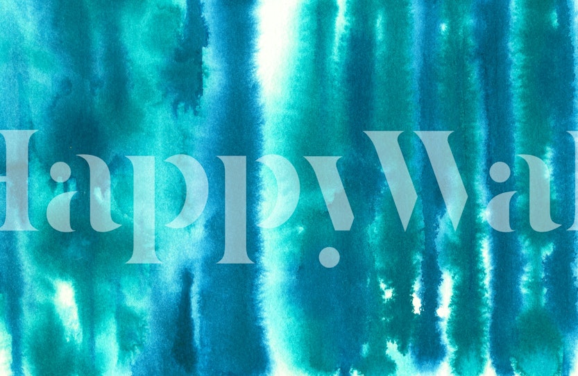 Abstract blue watercolor waves wallpaper