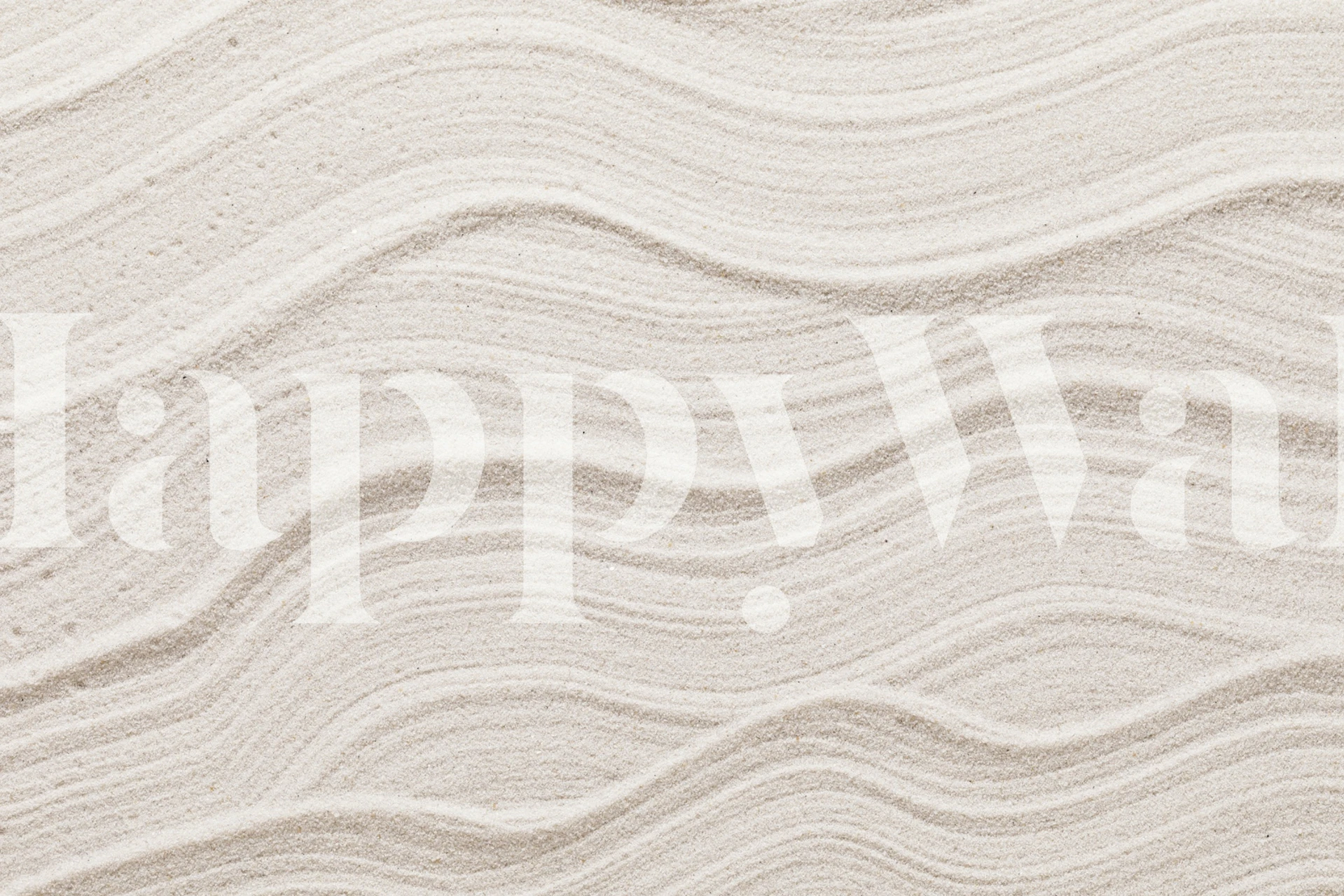 Tapeta Wavy Textured Sand u sobi