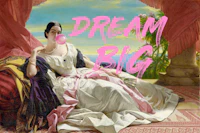 Bubble Gum Princess Dream Big behang