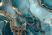 Magnific Marble Teal Gold Luxury carta da parati