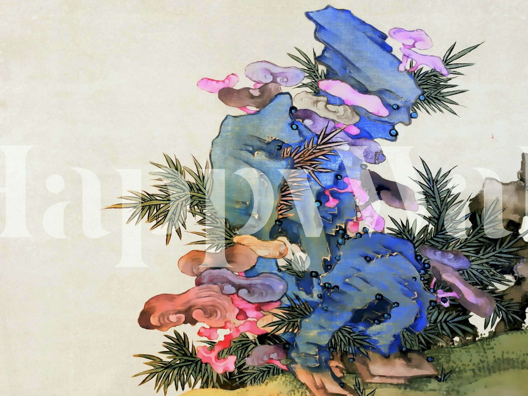 Ταπετσαρία Surreal Mushroom Forest σε ένα δωμάτιο