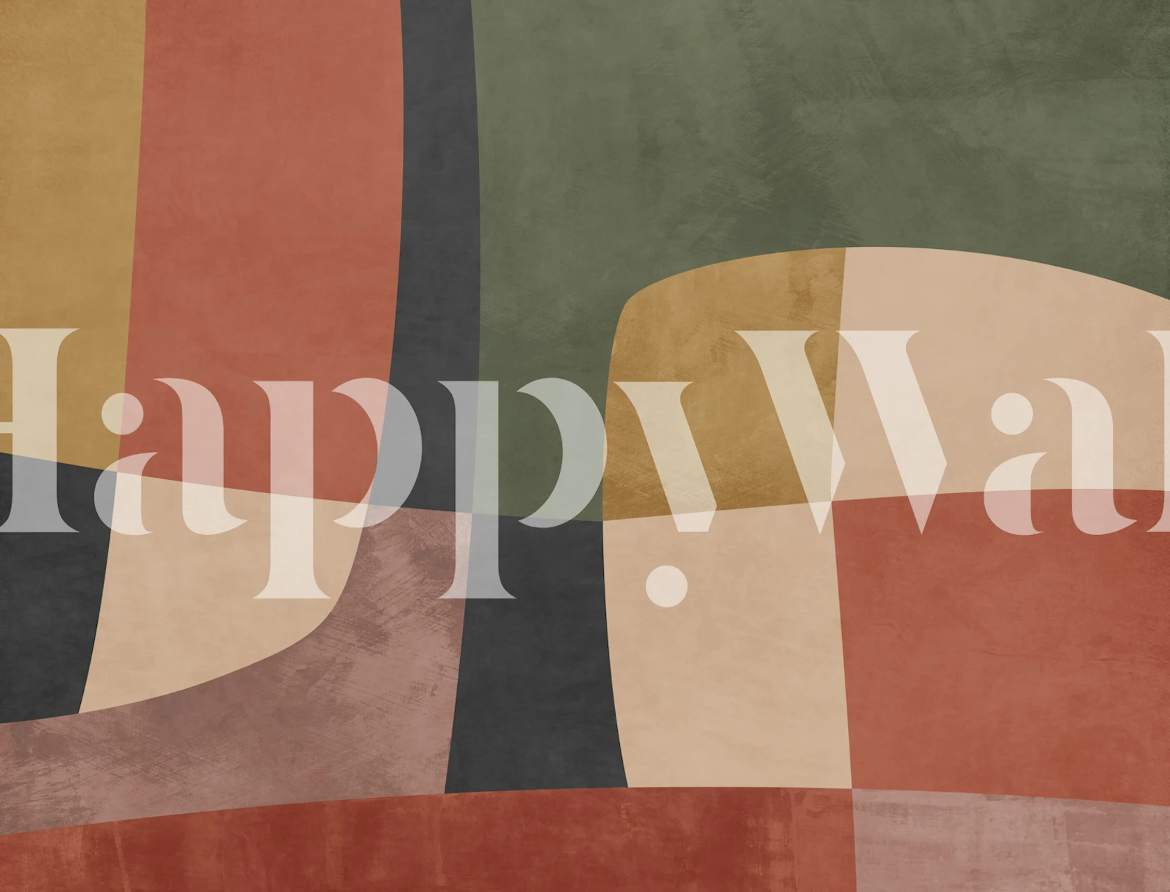 Earthy tone abstract geometric wallpaper in warm hues