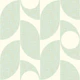 Mid century modern leafs - mint (L)