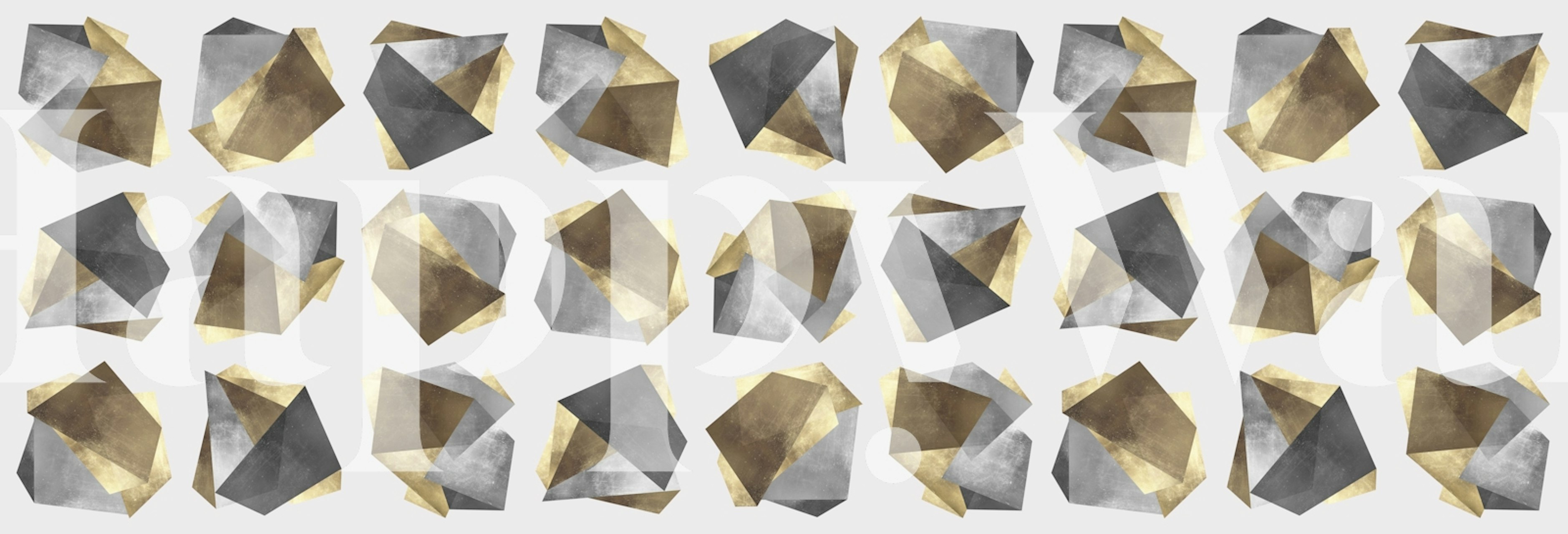 Gold i metalne figure dizajn tapeta