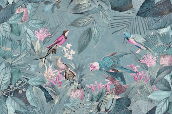 Pastel Jungle Birds