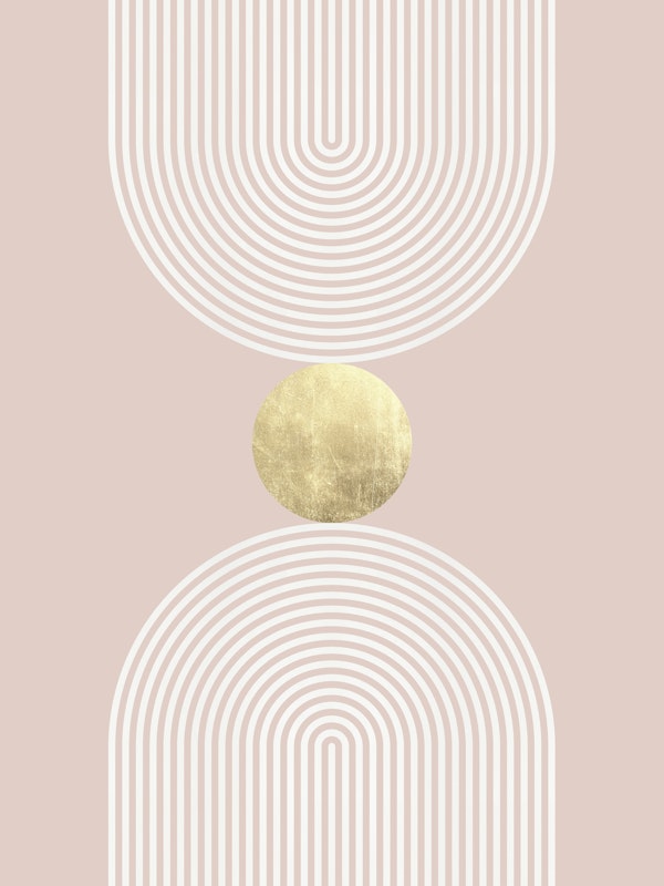 Gold and pink geometry