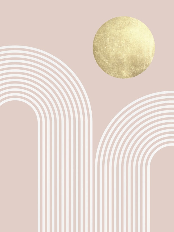 Gold and pink geometry 1