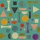 mid century bauhaus playful turquoise summer