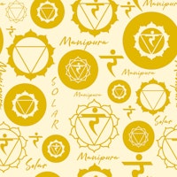 Solar Manipura Chakra pattern 2 papiers peint