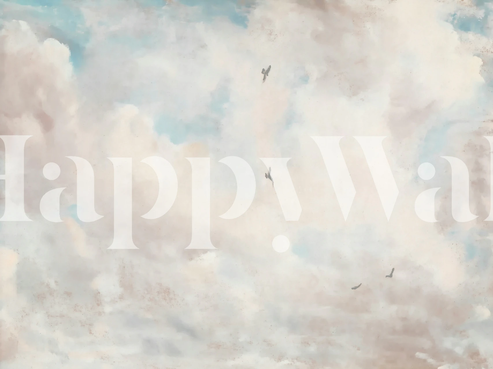 Freedom Clouds wallpaper in a room