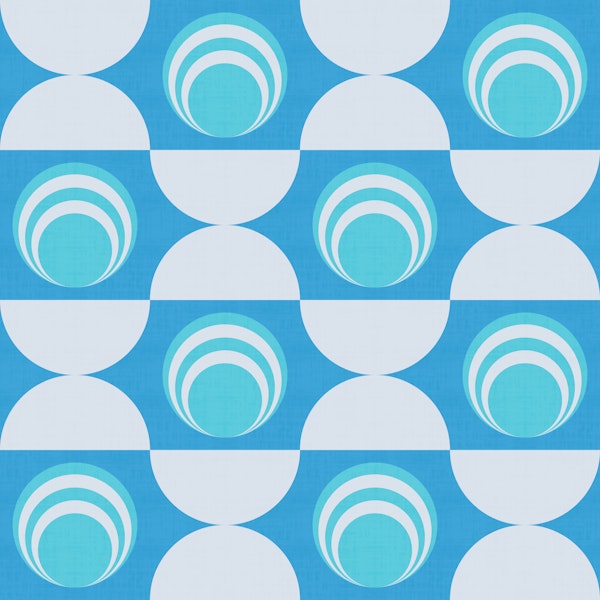 Retro Shapes Geometry Pattern