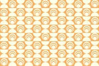 Sunny Retro Shapes Geometry Pattern carta da parati