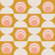 Sunny Retro Shapes Geometry Pattern
