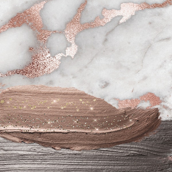 Marble Copper Blush and Metal