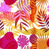 Multicolor Tropical Foliage Jungle ταπετσαρία