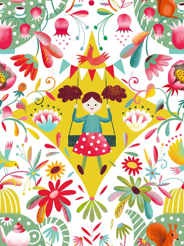 folk art garden party